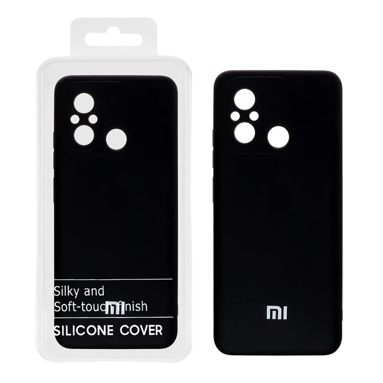 قاب نیو سیلیکون محافظ لنزدار RFF مدل Xiaomi Redmi 12C - مشکی (پک دار)